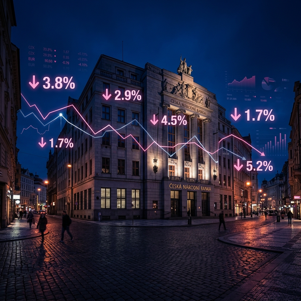 Vývoj hypotečních sazeb v roce 2025: Průměr za rok byl 4,58 %
